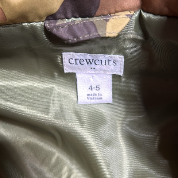 Crewcut Boys Camo Zip Vest Size 4/5-EUC - Picture 2 of 5
